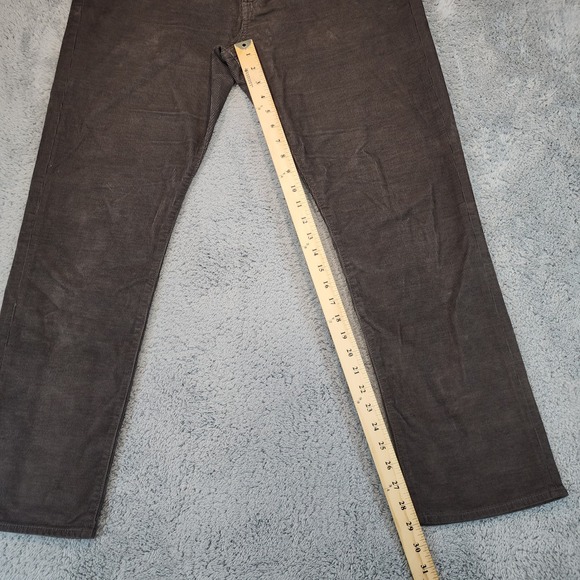 J Crew 770 Corduroy Pants Mens 33x30 Charcoal Gray Straight Leg 5 Pockets Casual - Picture 9 of 11